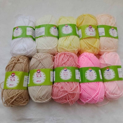 Picture of 25g Natural Soft Health N.A Brand Crochet Yarn Baby Organic Yarn for Knitting Wool Thread (10 pices)