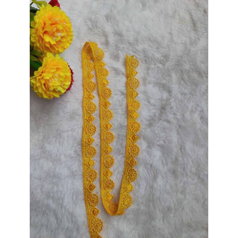 Picture of 5 yards 0.6 cm daisy flower lace-Yellow