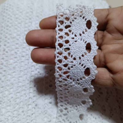 Picture of 5 yards 1.5cm crochet cotton lace-White