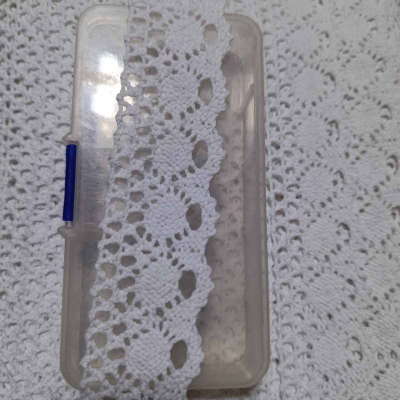 Picture of 5 yards 1.5cm crochet cotton lace-White