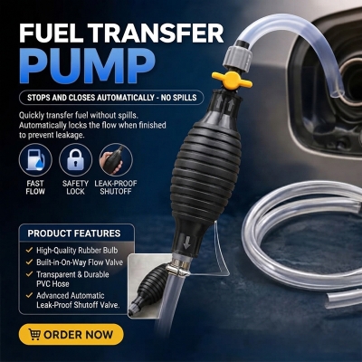 Picture of Manual Fuel Transfer Siphon Pump with PVC Hose