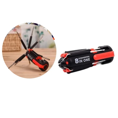 Picture of 8-in-1 Multifunction Screwdriver Set with Worklight