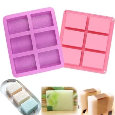 Picture of Silicone Handmade Soap Mold 6-Cavity DIY Craft Mold