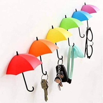 Picture of 3-Piece Self-Adhesive Umbrella Wall Hooks