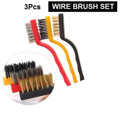 Picture of 3-Piece Stainless Steel Wire Brush Cleaning Set