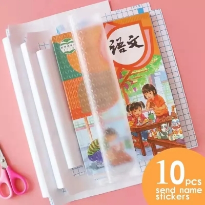 Picture of 10-Piece Transparent Self-Adhesive Diamond Book Cover Film