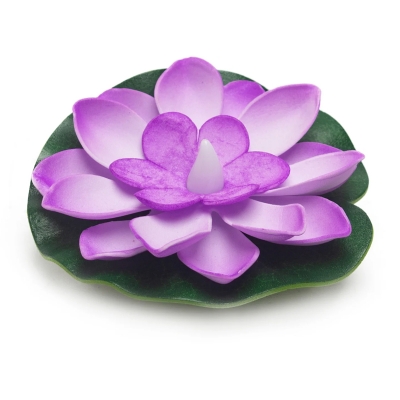 Picture of 6-Piece Water Sensor Floating Multicolor LED Lotus Candles