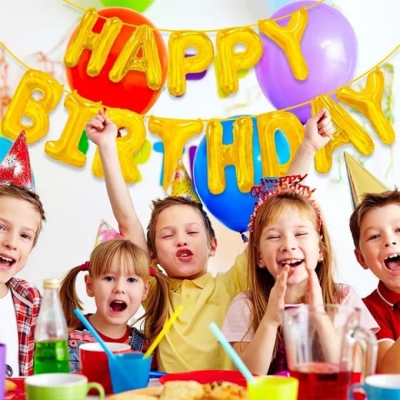Picture of 3D Happy Birthday Foil Balloon Banner
