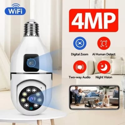 Picture of V380 Pro Dual Lens E27 Bulb WiFi Security Camera