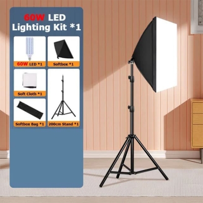 Picture of Softbox Studio Light Stand with 4-Socket E27 Lamp Holder