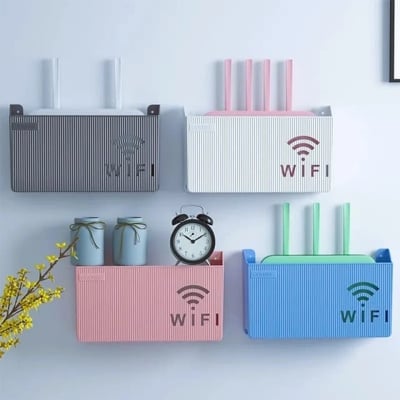 Picture of Wall Mount WiFi Router Storage Box & Cable Organizer