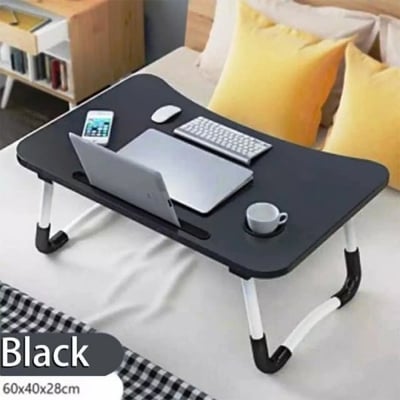 Picture of Black Foldable Portable Laptop Bed Table