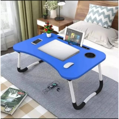 Picture of Blue Foldable Portable Laptop Bed Table