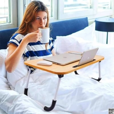 Picture of Wooden Foldable Portable Laptop Bed Table