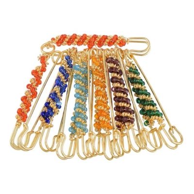 Picture of 12-Piece Hijab & Saree Decorative Brooch Pin Set