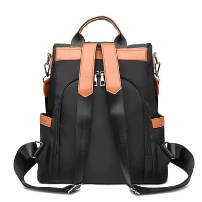 Picture of Orange & Black Large Capacity Outdoor Tote Bag