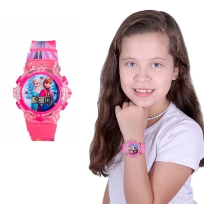 Picture of Barbie Style Kids Digital Watch with Music & Light