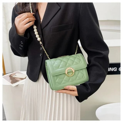 Picture of Pearl Diamond Lattice Chain Women's Shoulder Bag