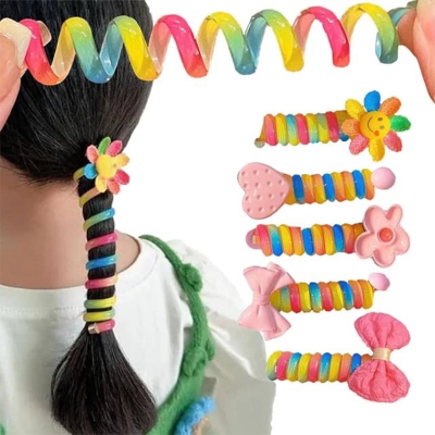 Picture of 2-Piece Rainbow Hair Band Set for Girls & Women