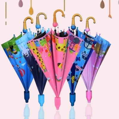 Picture of Kids Ice Cream Anti-Drip Waterproof Rain Umbrella