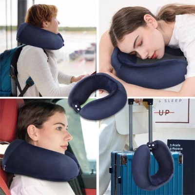 Picture of U-Shape Memory Foam Travel Neck Pillow