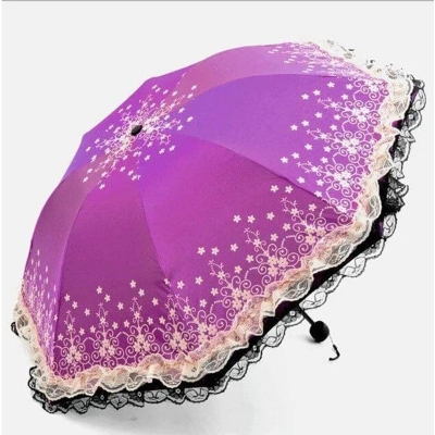 Picture of Moon Embroidery Lace Waterproof Women's Umbrella