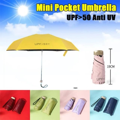 Picture of Compact UV Protection UPF Folding Travel Umbrella