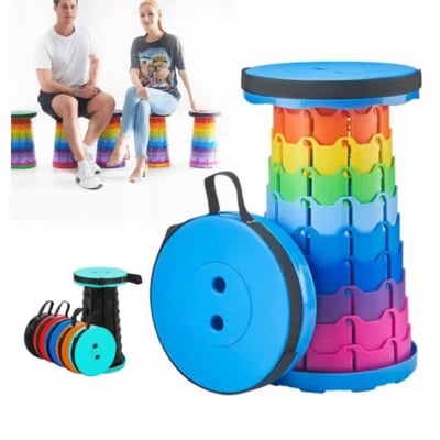 Picture of Folding Extendable Adjustable Telescopic Stool