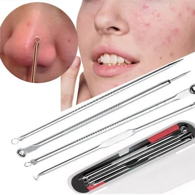 Picture of Blackhead & Whitehead Removal Tweezers Tool Set