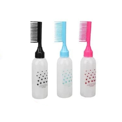 Picture of Hair Oil Applicator Comb Bottle with Massage Brush