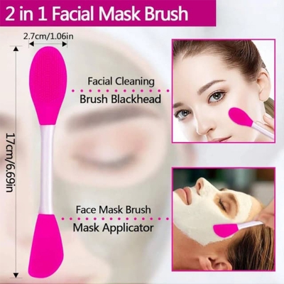 Picture of 2-in-1 Silicone Facial Mask Applicator & Face Wash Brush