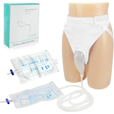 Picture of Portable Reusable Urine Collection Bag with Catheter Support