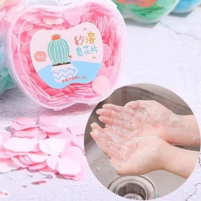 Picture of Mini Flower Scented Soap Paper Travel Bath Soap