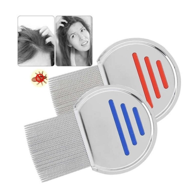 Picture of Stainless Steel Fine-Tooth Lice & Nit Removal Comb