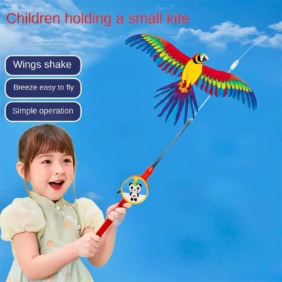 Picture of Mini Bird Cartoon Eagle Kite with Fishing Rod