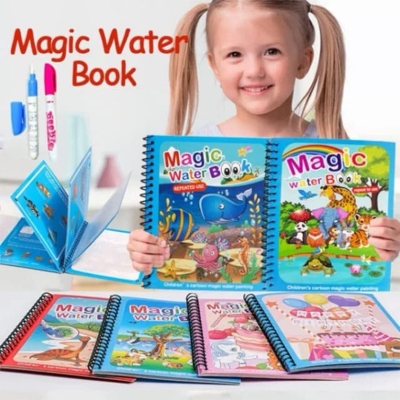 Picture of Magical Reusable Water Drawing & Colouring Book