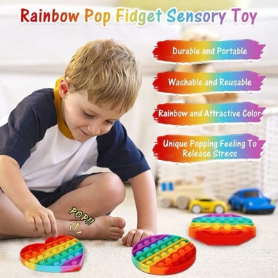 Picture of Rainbow Pop It Fidget Sensory Toy