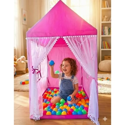 Picture of Baby Castle Play Tent with 40 Balls & Ball Pool