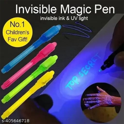 Picture of 2 Pcs Invisible Magic UV Ink Secret Writing Pens