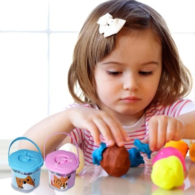 Picture of 12 Pcs Modeling Clay Bucket Art & Craft Set