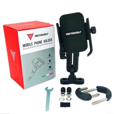 Picture of Motowolf V3 360° Adjustable Motorcycle Handlebar Phone Holder