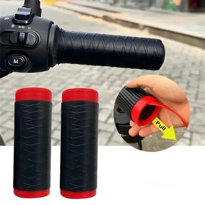 Picture of 2 Pcs Silicone Motorcycle Handlebar Grip Covers