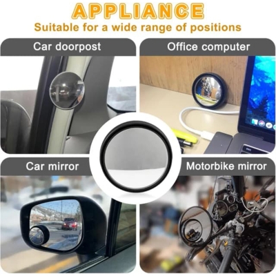 Picture of 360° Wide Angle Blind Spot Mirror for Car & Motorcycle