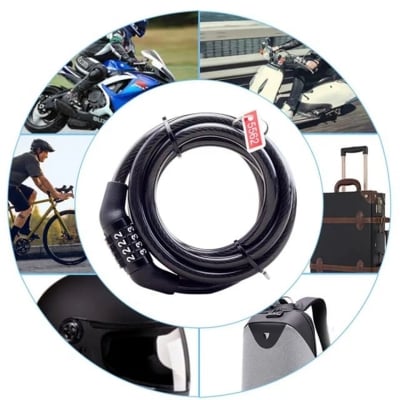 Picture of 4 Digit Combination Bike & Helmet Anti-Theft Lock