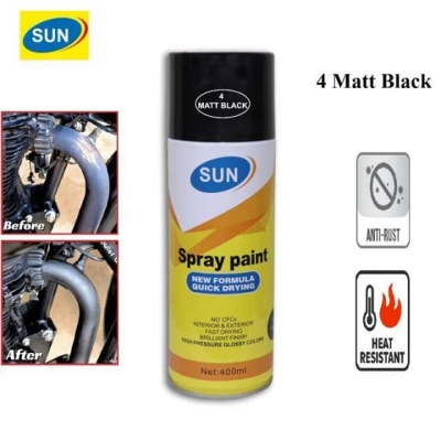 Picture of Sun 4 Matt Black Aerosol Spray Paint
