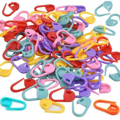 Picture of 12 pc mix Colors Stitch Counter Needle Clip Crochet Pin