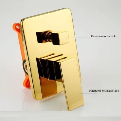 Picture of 1/2 inch 4 way conceal shower mixer -Golden