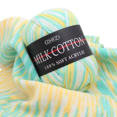 Picture of 50g Japanese Organic Soft Knitting wool Crochet wool colorful combing Milk cotton Yarn many  colors