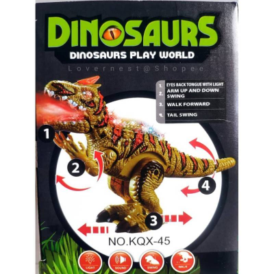 Picture of Children Toy Dinosaur -Dinosaurs Play World Palastic Toy Figurines with Lights