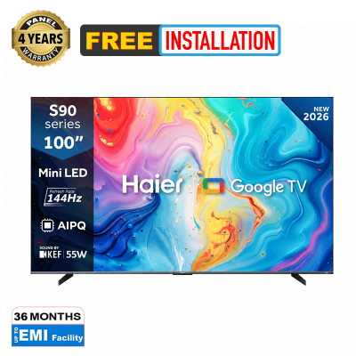 Picture of Haier 100" Bezel-Less Mini LED Google TV (H100S90FUX)